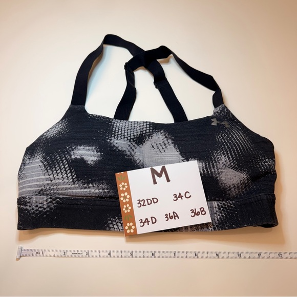 Under Armour Sports Bra Collection - Black, Green, Gray, Pink - Picture 4 of 15